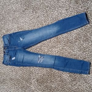 Hollister High-Rise Ripped Super Skinny Jeans